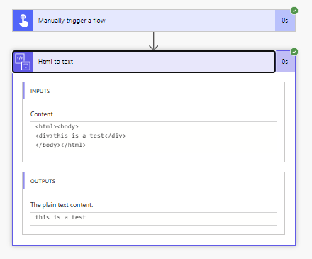 HTML to text
